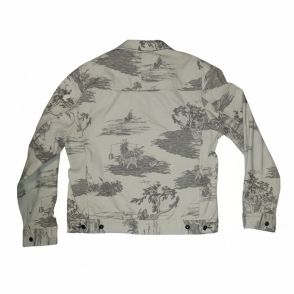 AKOO Gray / Cream Men's Trucker Jacket